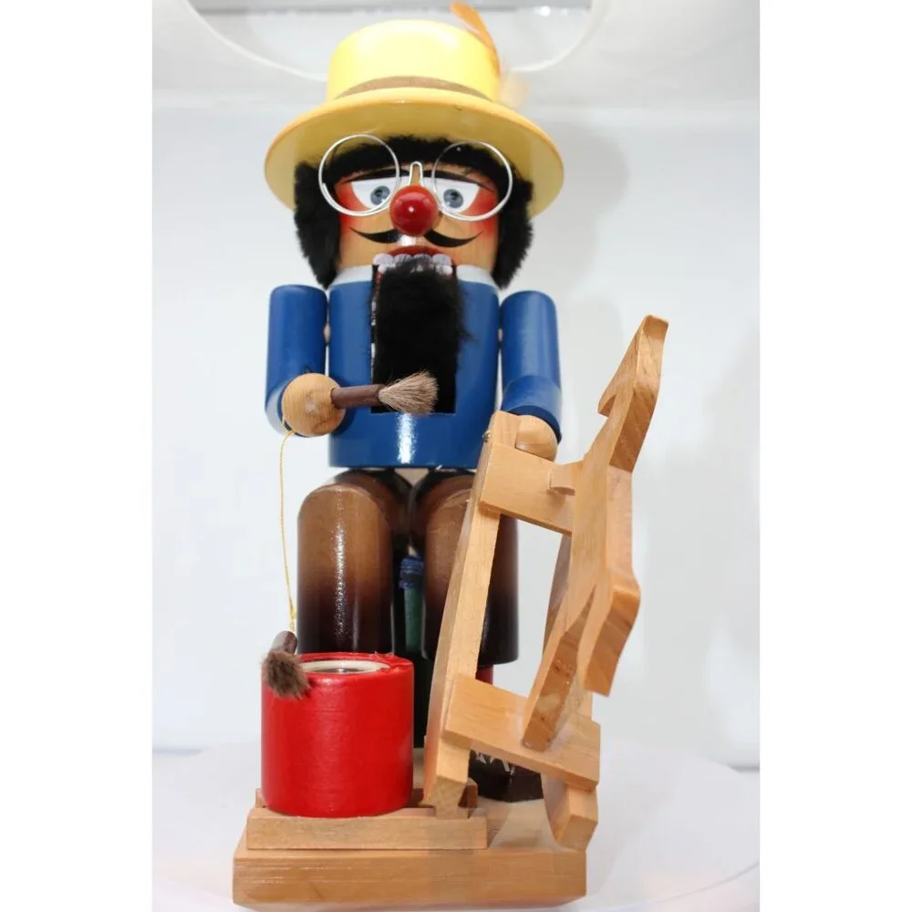 Vintage Steinbach Volkskunst Wooden Nutcracker - The Toy Maker - 12